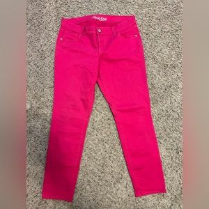 Old Navy Pink Rockstar Skinny Jeans size 14